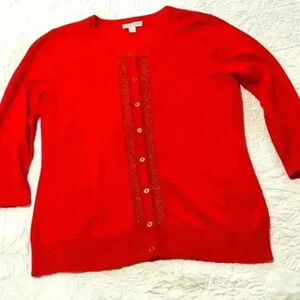 New York‎ & Company Orange Cardigan - Medium